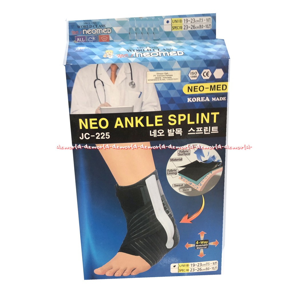 Neo Ankle Splint JC 225 Alat Kesehatan Untuk Tumit Kaki