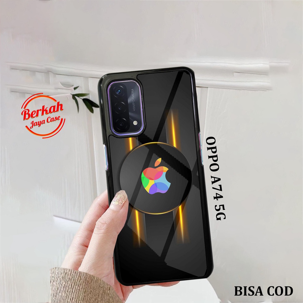 Case OPPO A74 5G Casing OPPO A74 5G case APEL BLACKGROUND Case hp kondom hp case aesthetic case anim