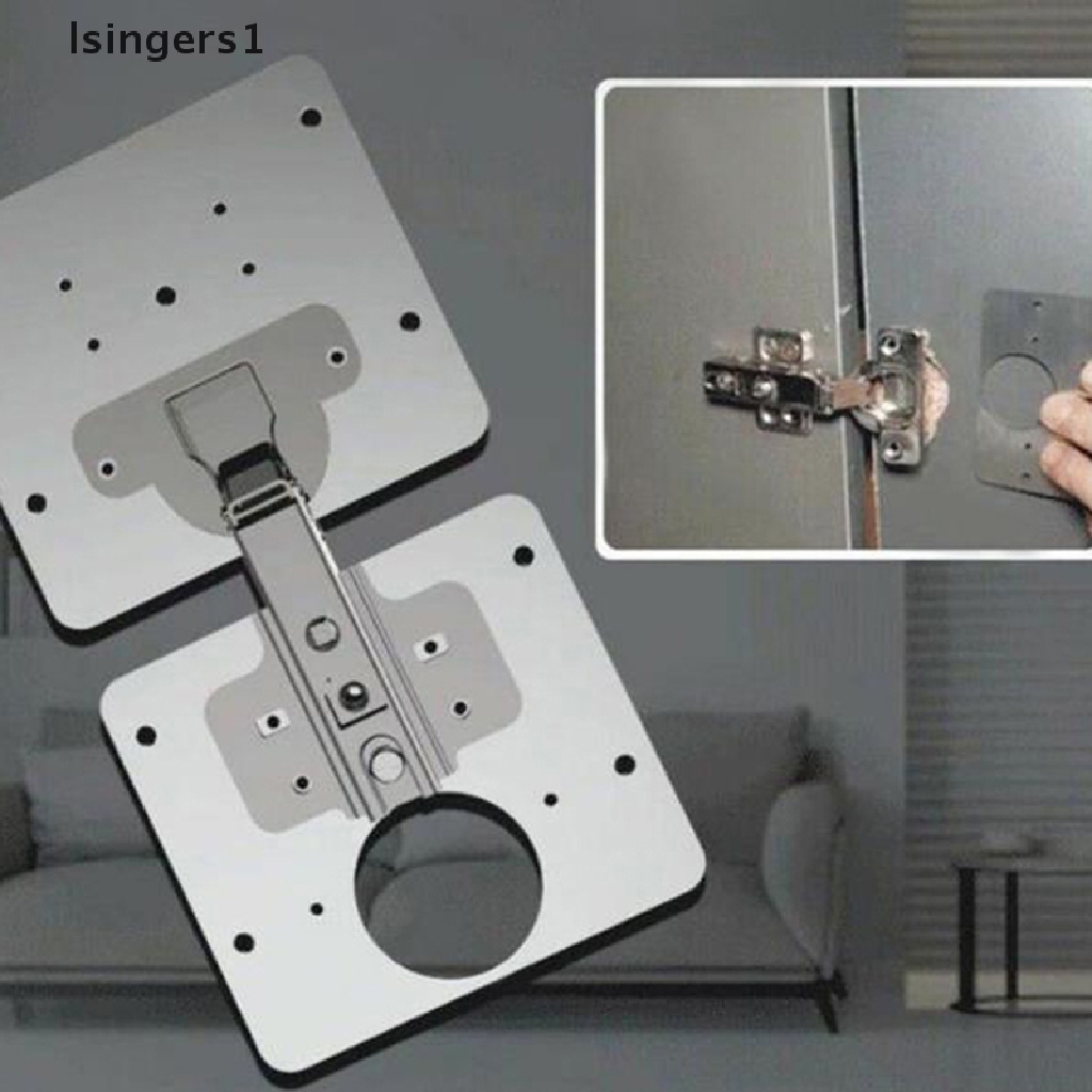 [lsingers1] Multi-size Hinge Repair Plate for Cabinet Furniture Stainless Steel Accessory Boutique