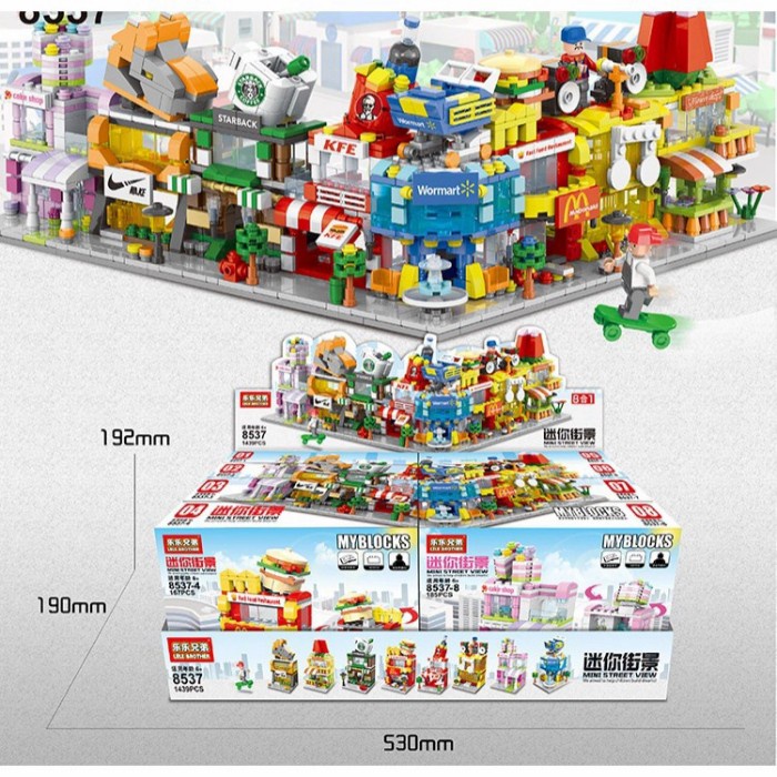 Hot sale   Mainan Lego Balok Susun Toko Modern / Lego Street View   Hanya di Toko Awal
