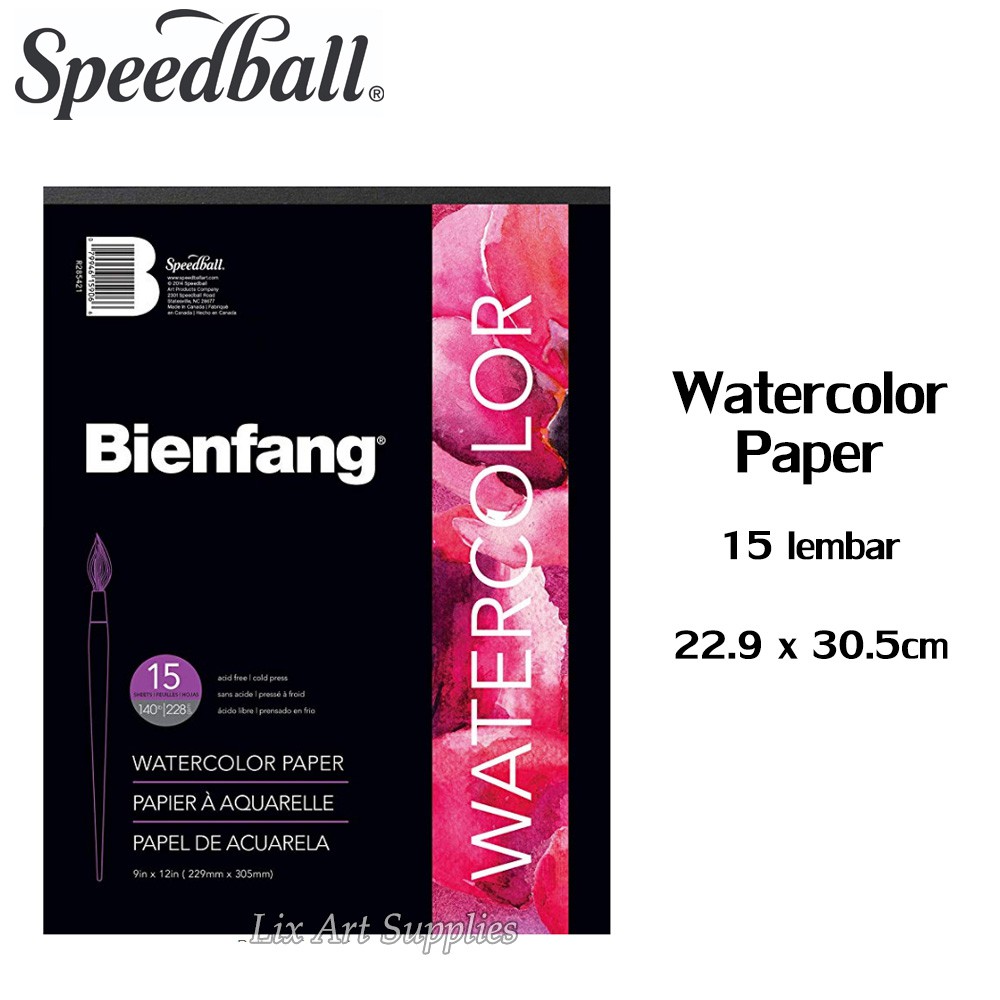 

Bienfang Watercolor Paper Pad 9 x 12 inch - 15 Sheets