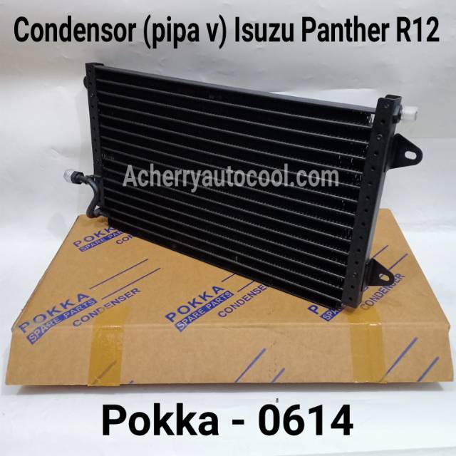 Condensor (pipa v) Kondensor Radiator Ac Mobil Isuzu Panther R12