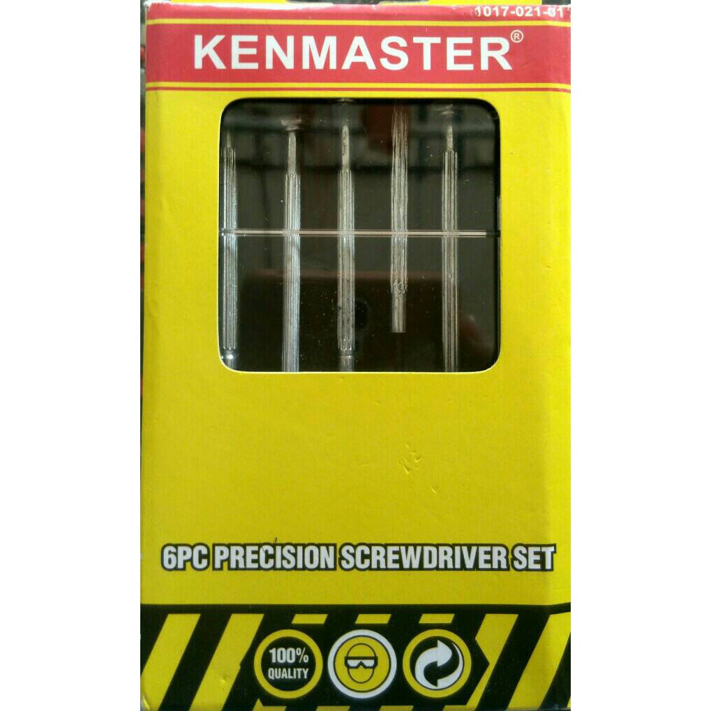 KENMASTER Precision Screwdriver Set 6pcs / Obeng Jam KENMASTER 6 pcs