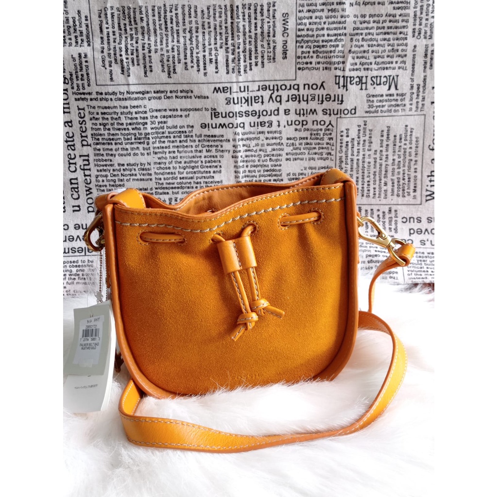 Tas FossilOriginal Palmer Belt Bag Mustard Gold New Original