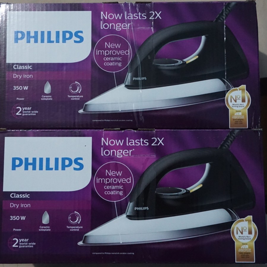 Setrika Philips Keramik Classic Dry Iron HD1173 HD 1173 Ceramic