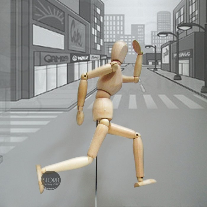 

(TERLARIS) Manekin Kayu / Wooden Mannequin / Manikin - 20 cm - 20cm - MALE