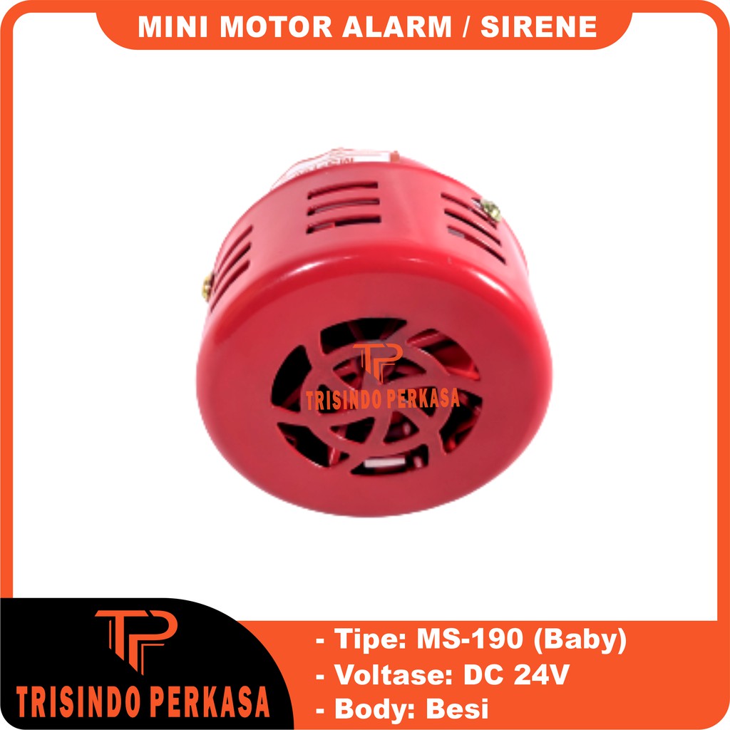 Baby Mini Sirine Sirene Motor Alarm MS190 MS-190 DC 24V 24 Motor Sound