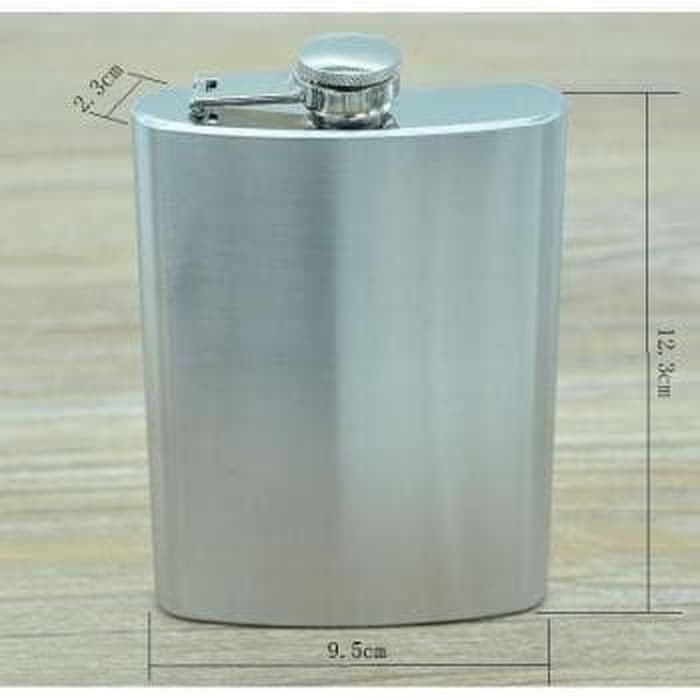 Botol Jeep Bottle Minum Bir Wine portable Hip Flask Bentuk Kotak 8oz