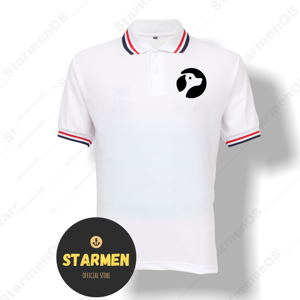 Kaos Polo Shirt Pria Kerah Logo DOG