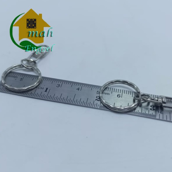 Omah Engsel - [+Skrup] Gantungan Kunci Tas Ring Gelombang 25mm M.G25a Ring Nuri (10 pcs)