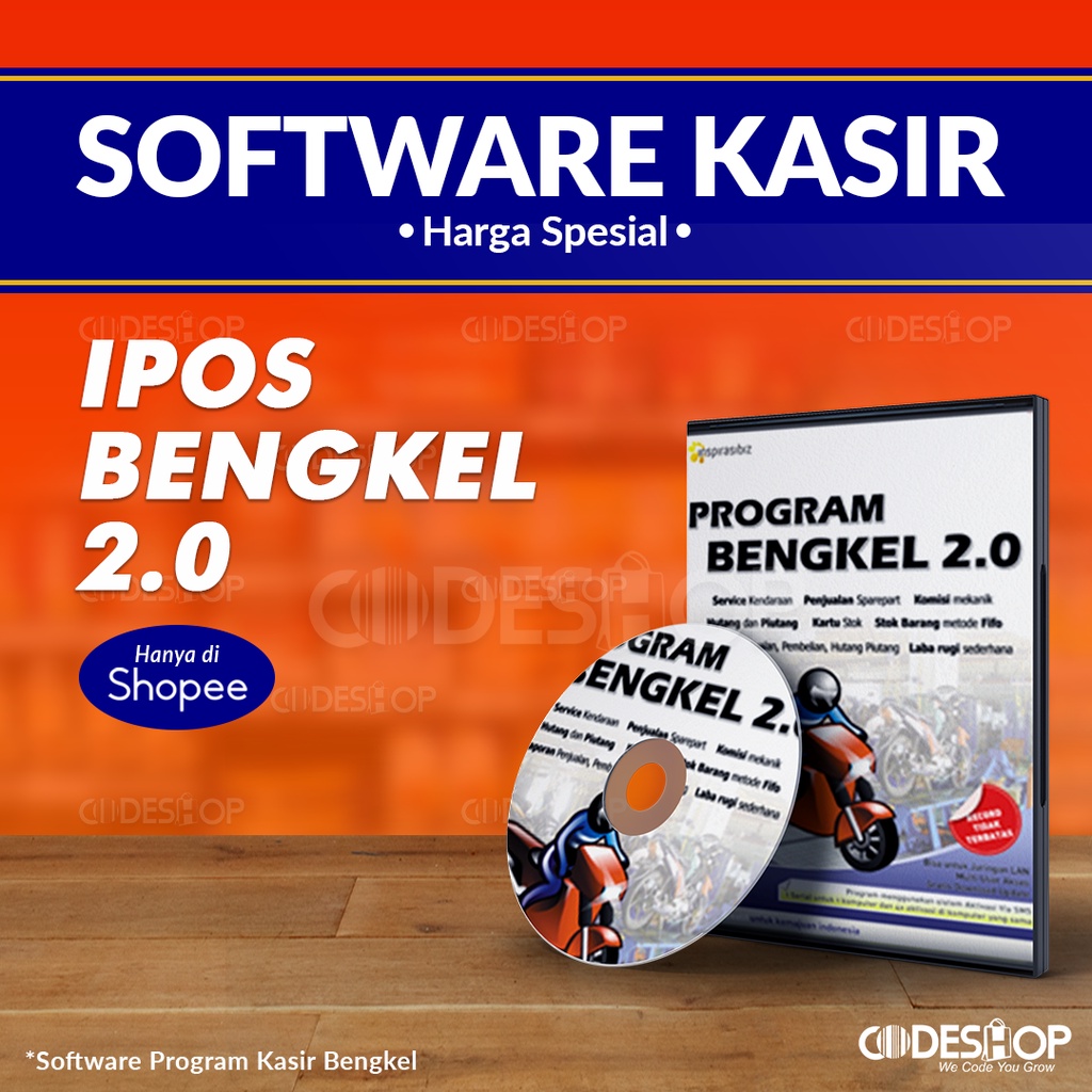 Ipos Bengkel 2.0 Program Aplikasi Kasir Bengkel Servis Motor Mobil dan Toko Sparepart Kendaraan