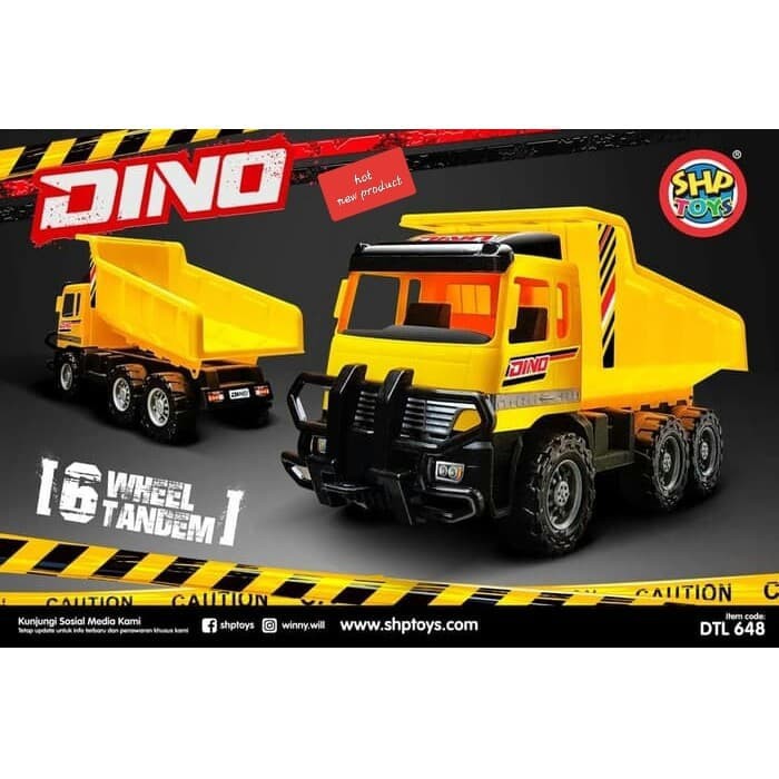 SHP TOYS DTL 648 DINO Truck Construction/Mobil Truk Pasir Jumbo DTL648