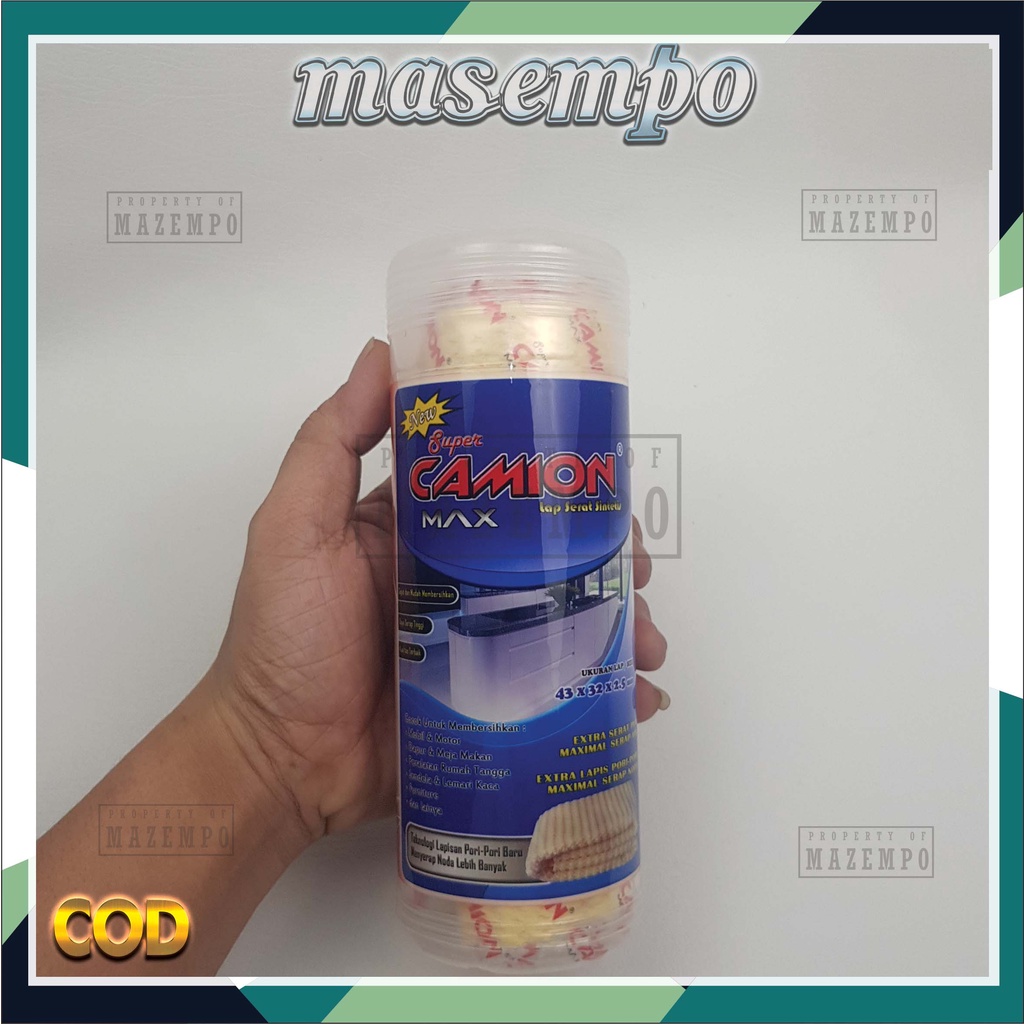 Lap kanebo mobil original Chamois Camion 100% jumbo tebal untuk motor MASEMPO MAZEMPO