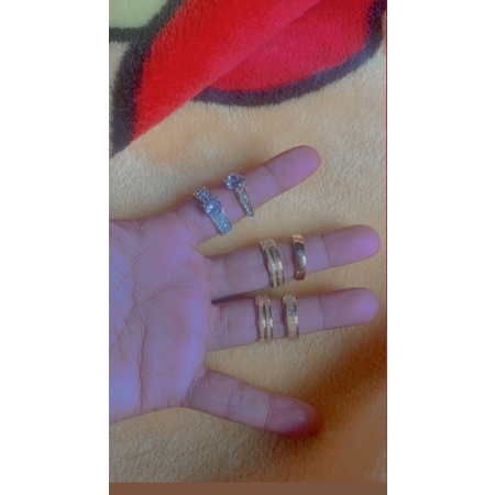 cincin pasir dan mata 1 emas lapis 999