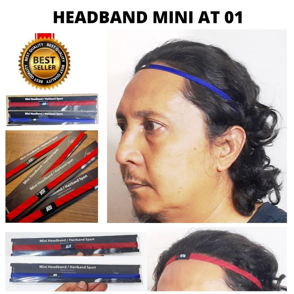 Ikat Kepala Headband Sport Adidas Ori 100% &amp; Bandana Biasa Sepeda Bola Yoga 111140