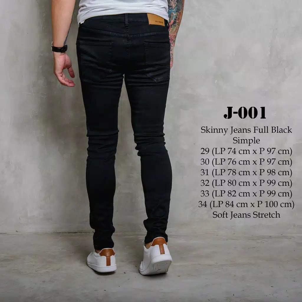 Celana jeans  Pria Black Panjang Bahan  bagus  Produk 