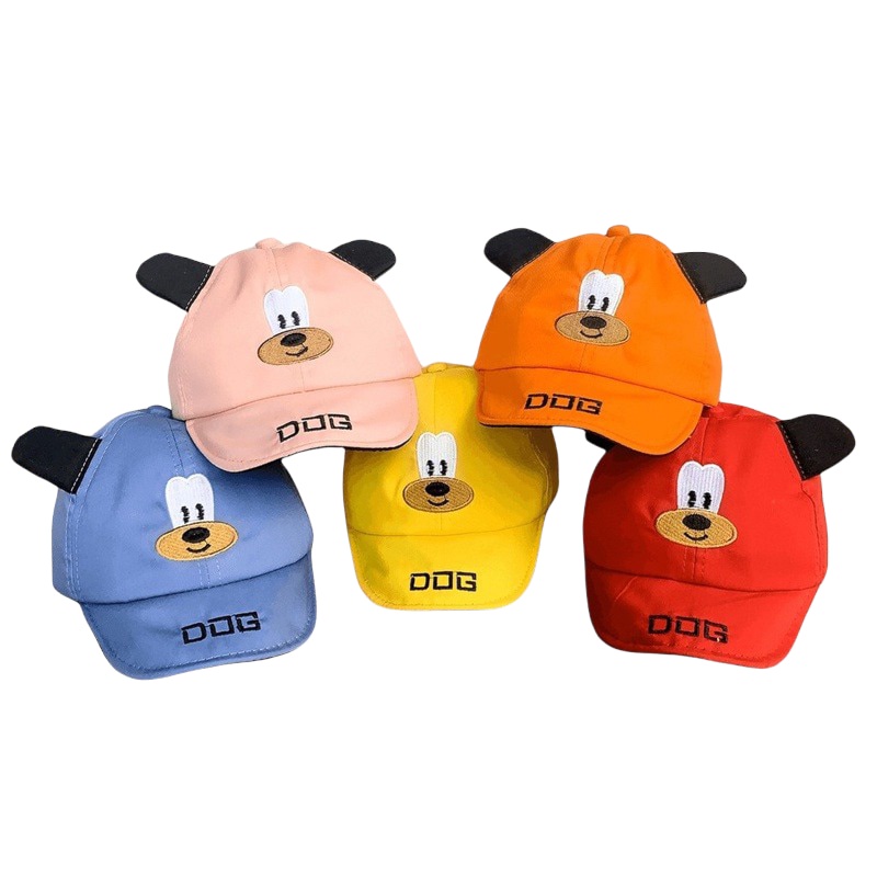 Jocoproduction - Topi Fashon Baby Hat Doggie Cute Anak Bayi Laki-laki & Perempuan Unisex Bordir-2