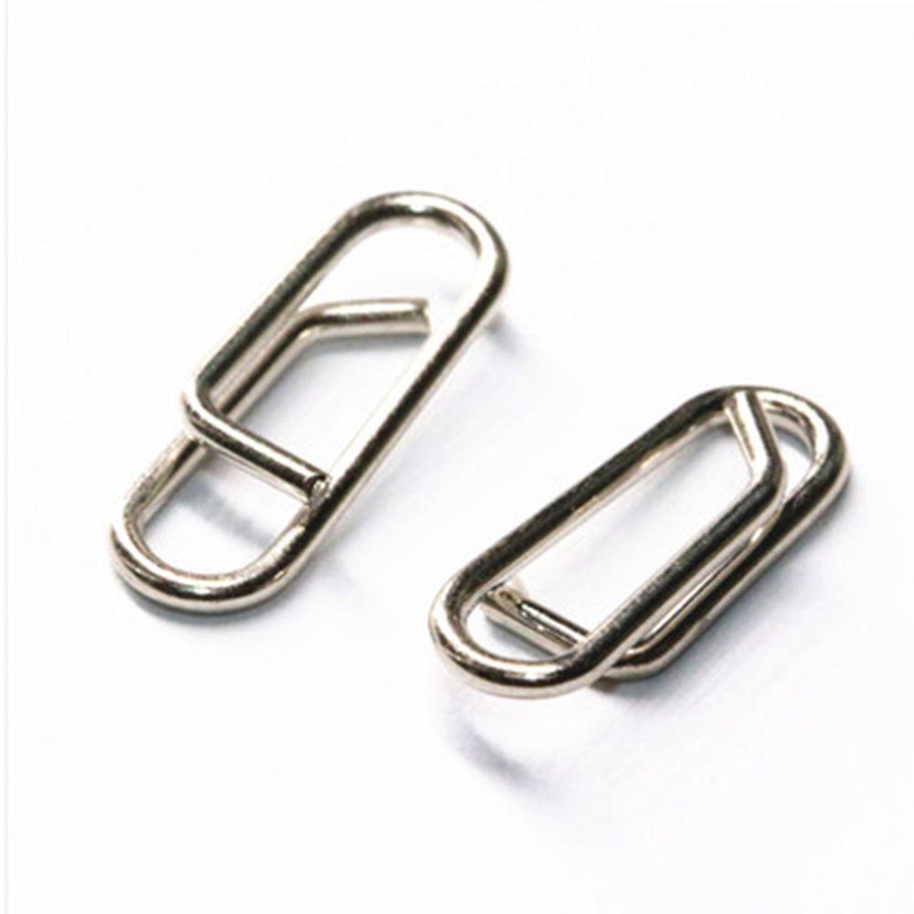 TOP 50pcs Snap Gantung Memancing Kualitas Tinggi Konektor tackle Garis Stainless Steel Portabel