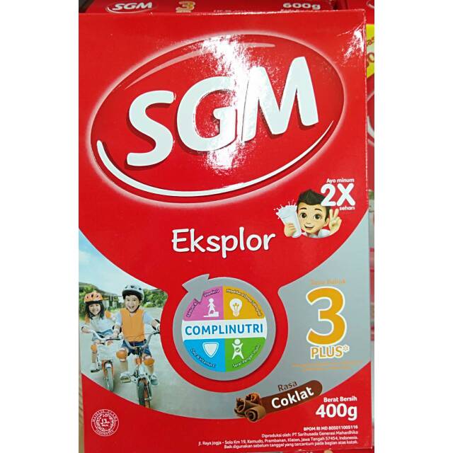 

Susu SGM Eksplor 3 plus Cokelat || 400 gram