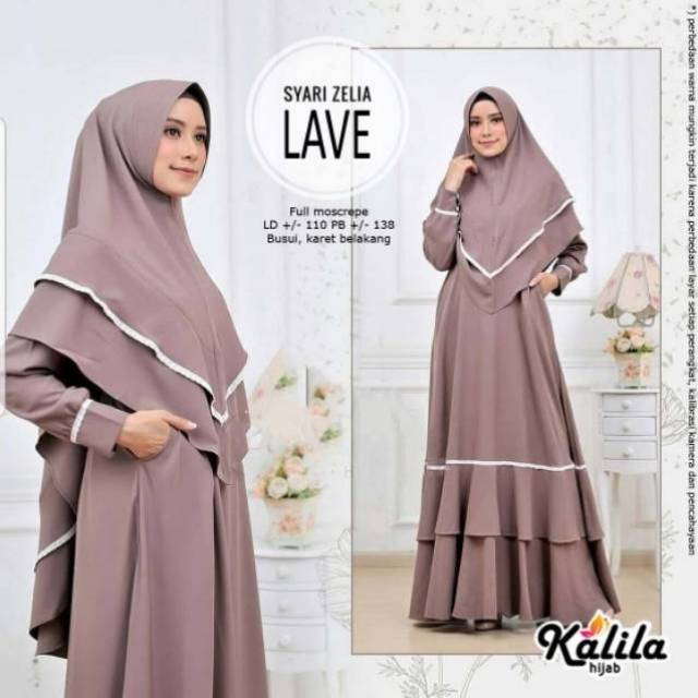 GAMIS SYARI ZELIA MAROON
