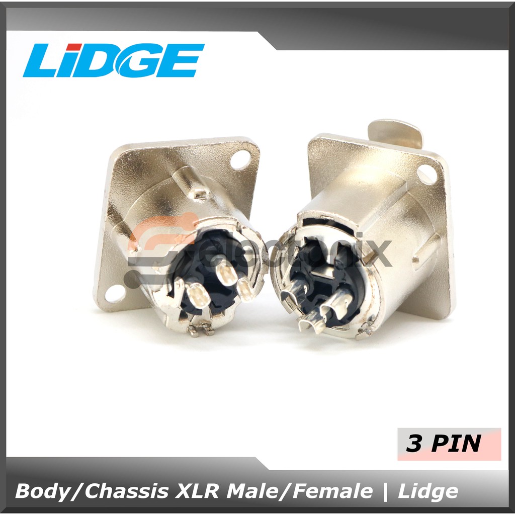 Chassis / Body XLR Male 3 Pin | Lidge