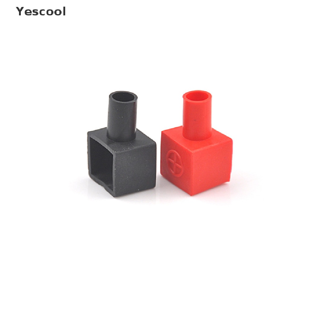 Yescool 2Pcs Cover Pelindung Terminal Kabel Motor Bahan Karet