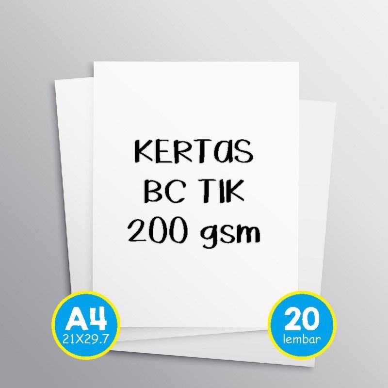 

Kertas BC TIK / BW Uk. A4 Cocok untuk Sertifikat, Piagam, Kartu Ucapan dll (20 lembar)