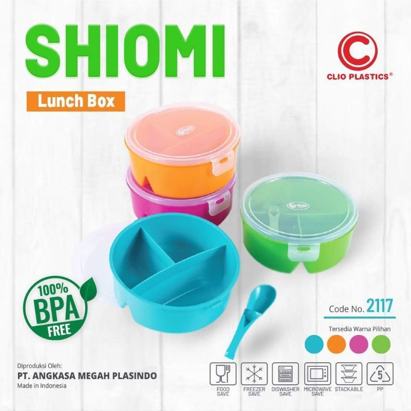 Lunch box clio nara / Kotak nasi + sendok