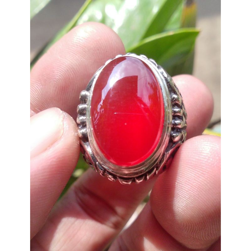 Natural akik Yaman ahmar asli al yamani asli batu bukan sintetis bukan safir bacan kecubung63