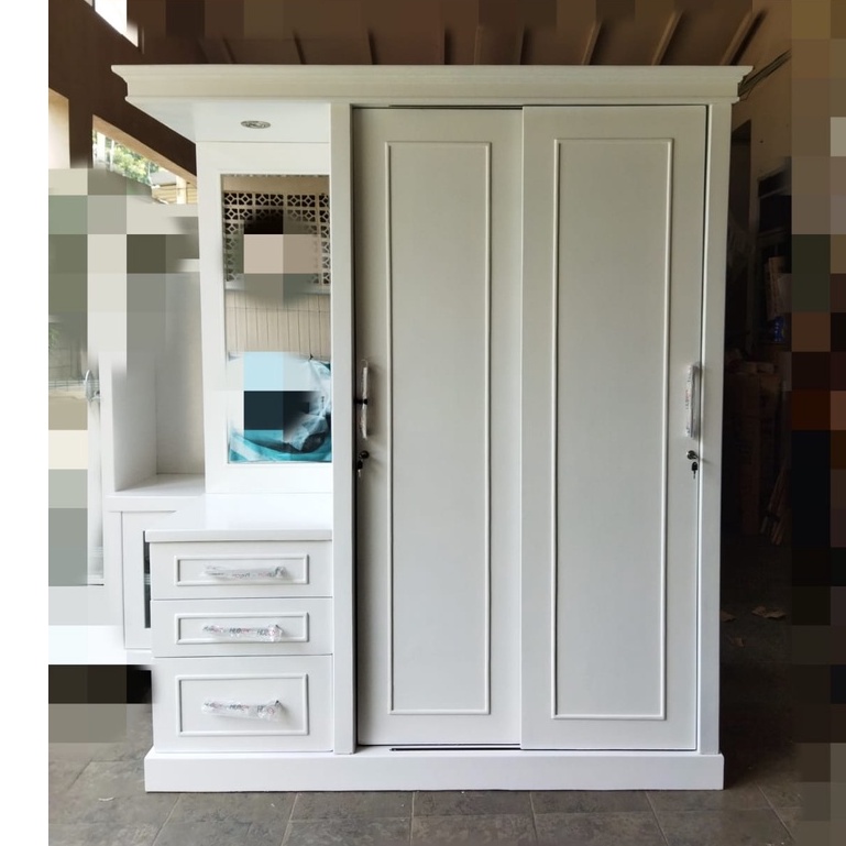 Lemari Sliding Meja Rias Premium