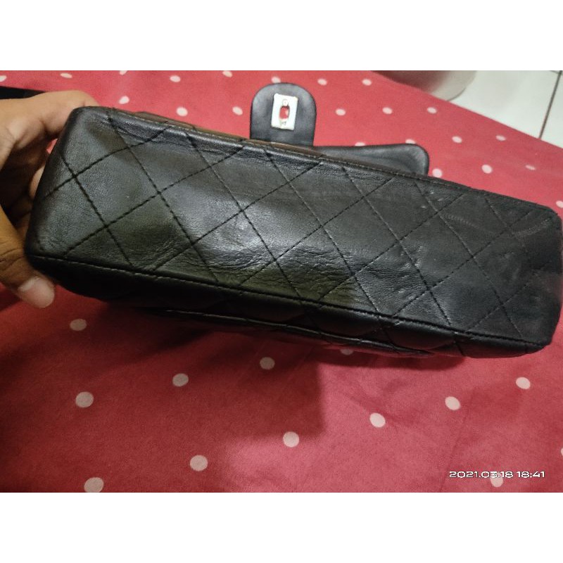 ala chanel  chanel kulit asli sling rantai