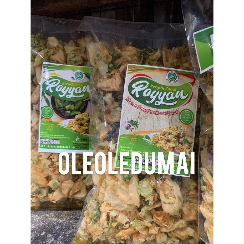 

Kerupuk / Keripik Cabe Hijau Royyan Dumai