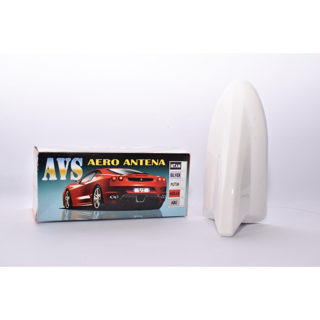 Antena Sirip Hiu PUTIH Variasi Model Aero Sharkfin WHITE Antenna Aero AVS Kinclong Mengkilap