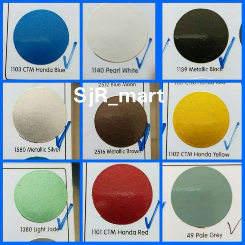 

Cat Semprot Pilox RJ London Warna Standar dan Metallic Colours 300cc