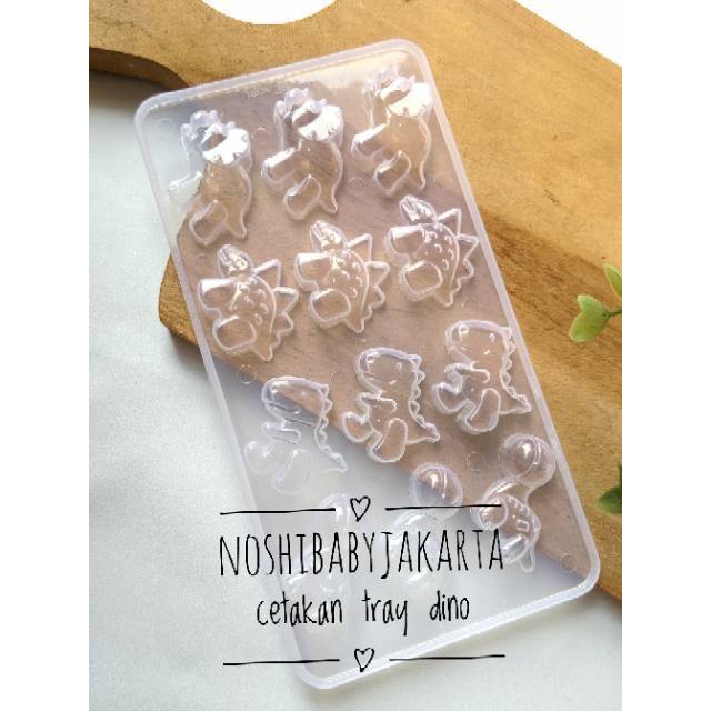 Cetakan coklat / Puding / agar agar motif ikan Koi, Kupu Kupu , Dino