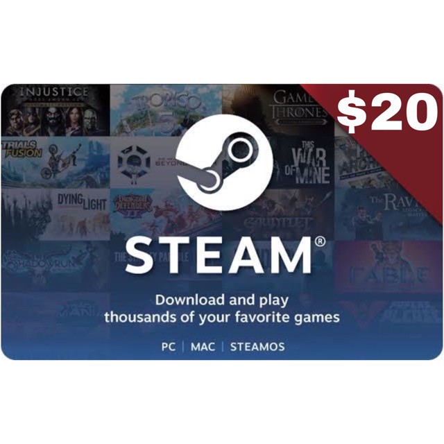 Steam Wallet Usd 20 Global Gift Card Voucher Shopee Indonesia - 90k robux to usd