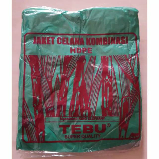 Jas Hujan Jaket Celana Tebu Jas Hujan Plastik HDPE Tebu