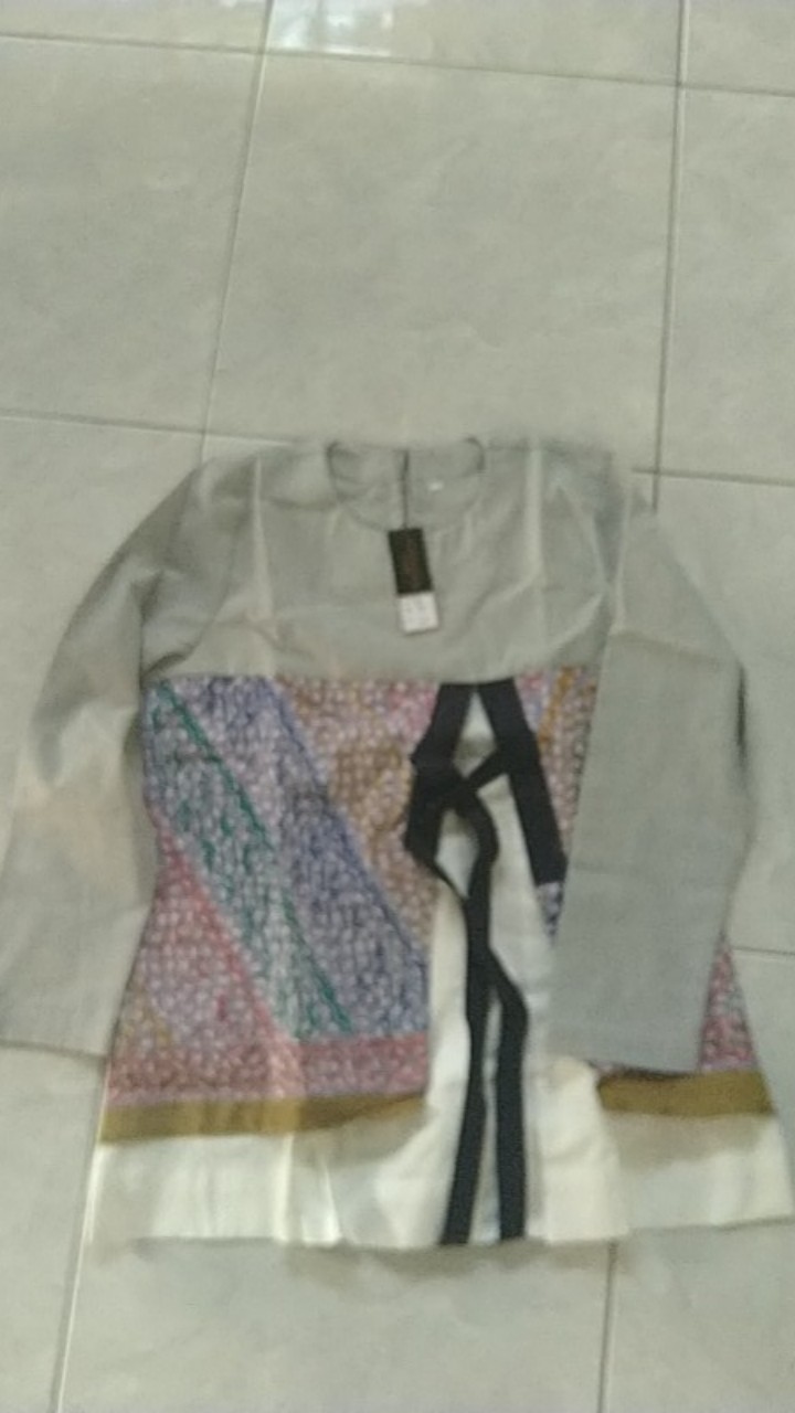 Atasan Batik Wp 196 Abu-abu