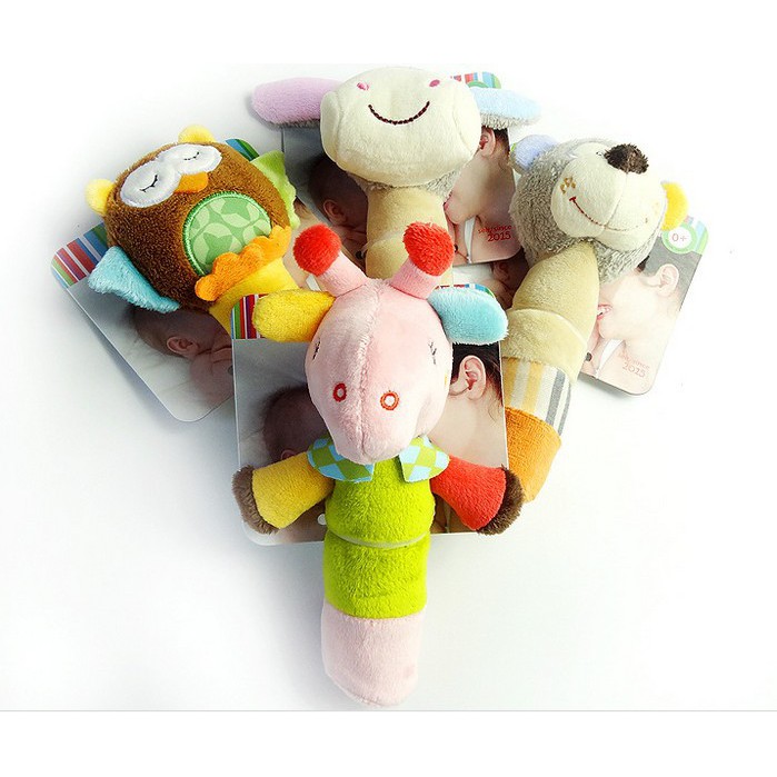 Baby Cloth Wand Mainan Bayi Baby Toys Rattle Stick Teether Bayi Boneka Bayi