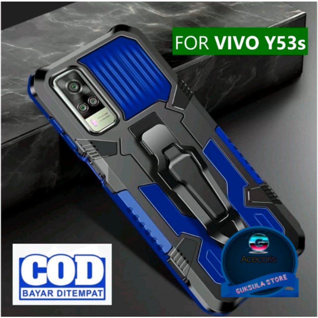 CASING HP VIVO Y53S/Y51 MODEL BARU HARD CASE KLIP KESING SILIKON STANDING CASE