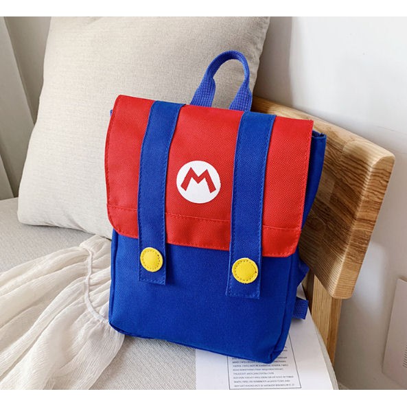 Backpack PAUD PG TK / Ransel Anak Mario / Luigi Impor