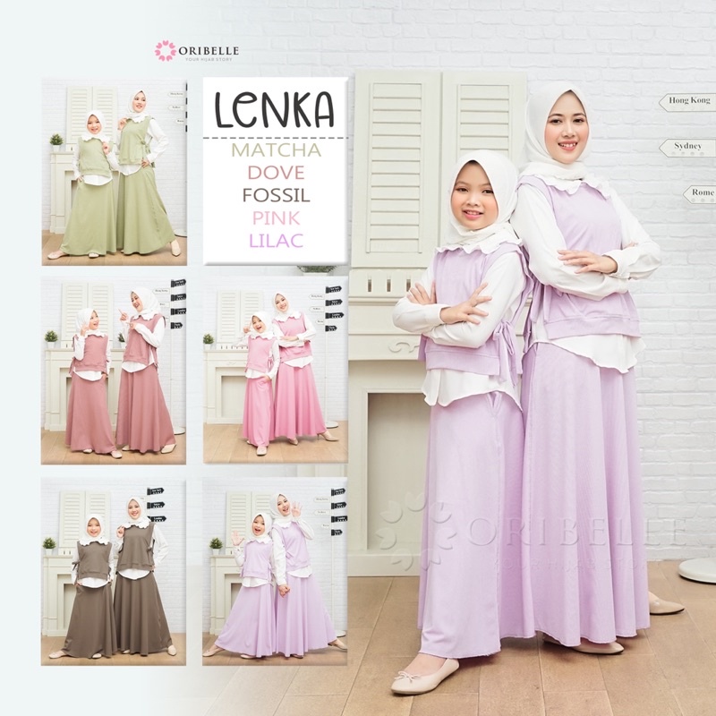 lenka by oribelle/setelan rok/setelan remaja/oribelle kids/ Baju anak muslim chic casual trendy terb