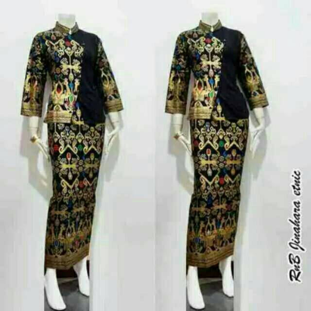 RNB JINAHARA AIRLINES SERAGAM PRAMUGARI KANTOR WANITA PRADA BATIK STILE