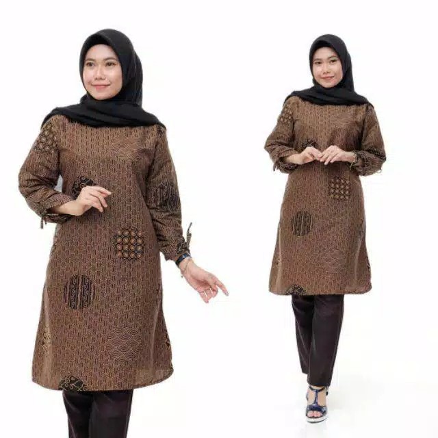 Batik Tunik Shibori Jumputan Terbaru Size S-3l / Hrb026 Yelbor