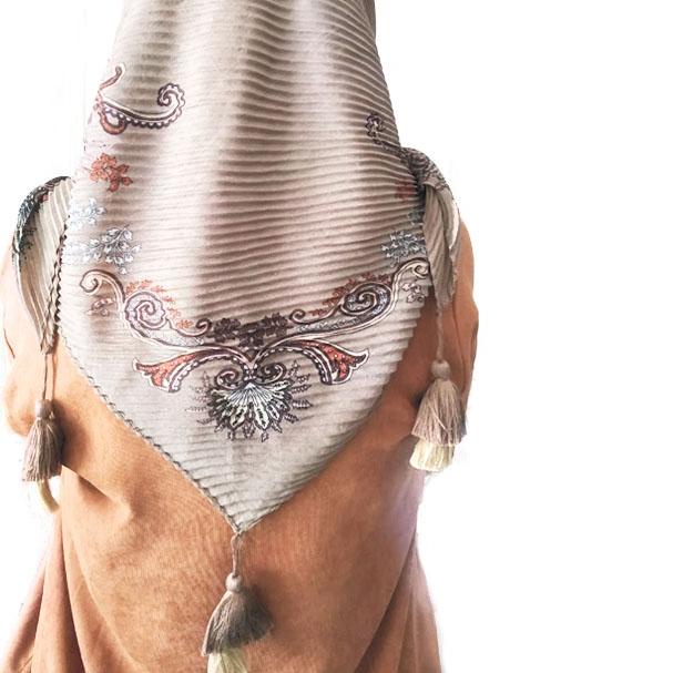 ➢ Jilbab Motif PLISKET BANDUL Pompom Pleated Voal Motif Kerudung Segi Empat Motif Plisket Lidi Terba