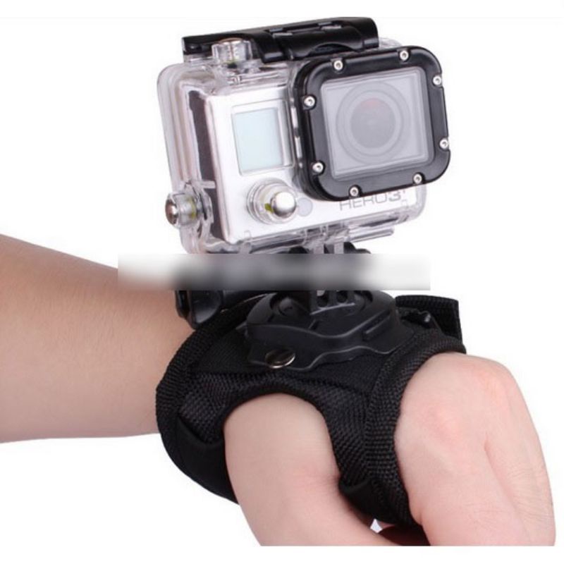 Glove Style Velcro Wrist Band with Mount for Xiaomi Yi / Xiaomi Yi 2 4K and GoPro Hero 3+ / 3 / 2 / 1