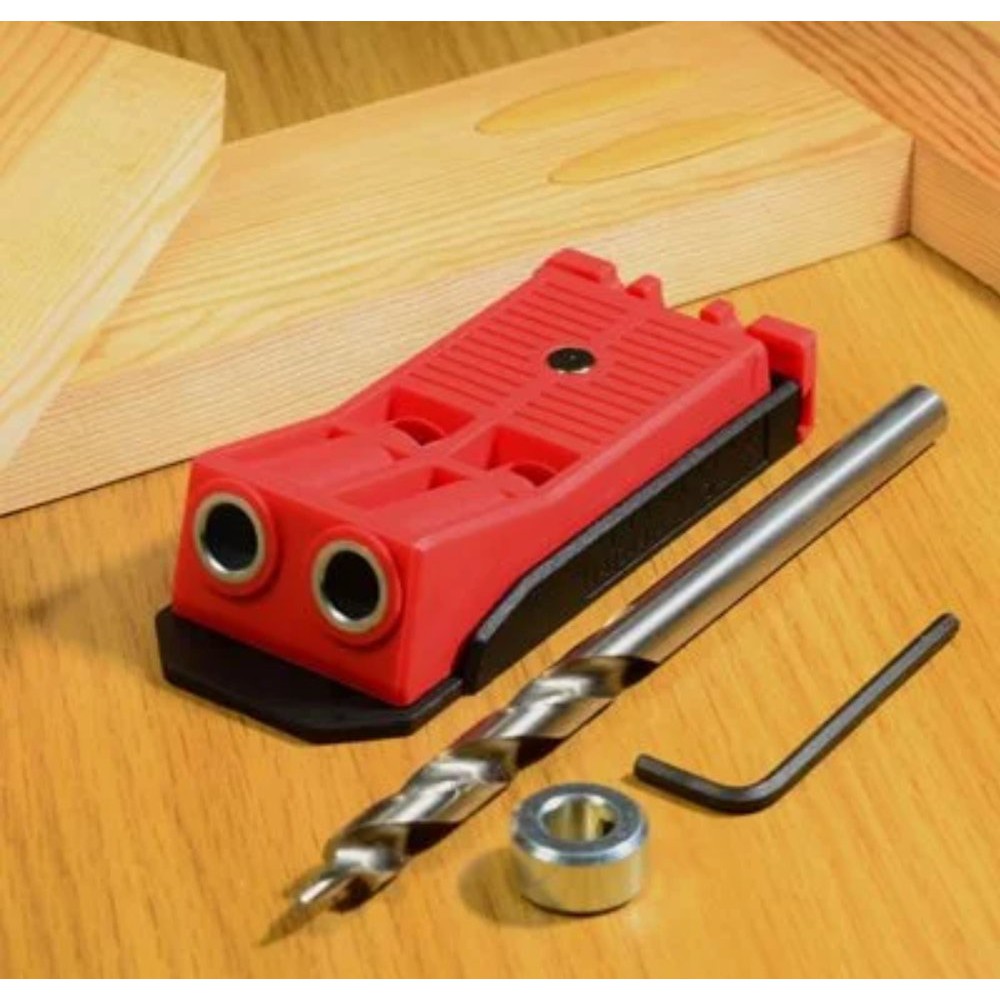 PROMO Pocket Hole Jig WOODFOX SET HoleJig Kit Alat Pelubang Kayu
