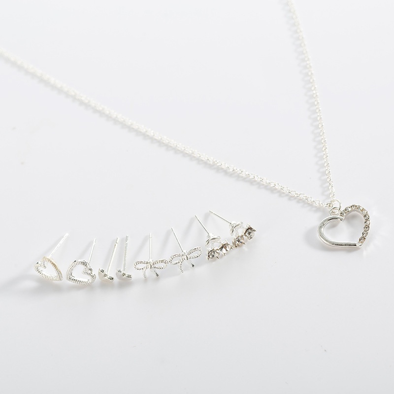 Anting Korea Dan Kalung Wanita Gaya Korea Simple Kreatif Anting Tusuk Aksesoris AM2