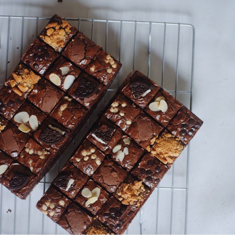 

FUDGY BROWNIES TOPING MIX