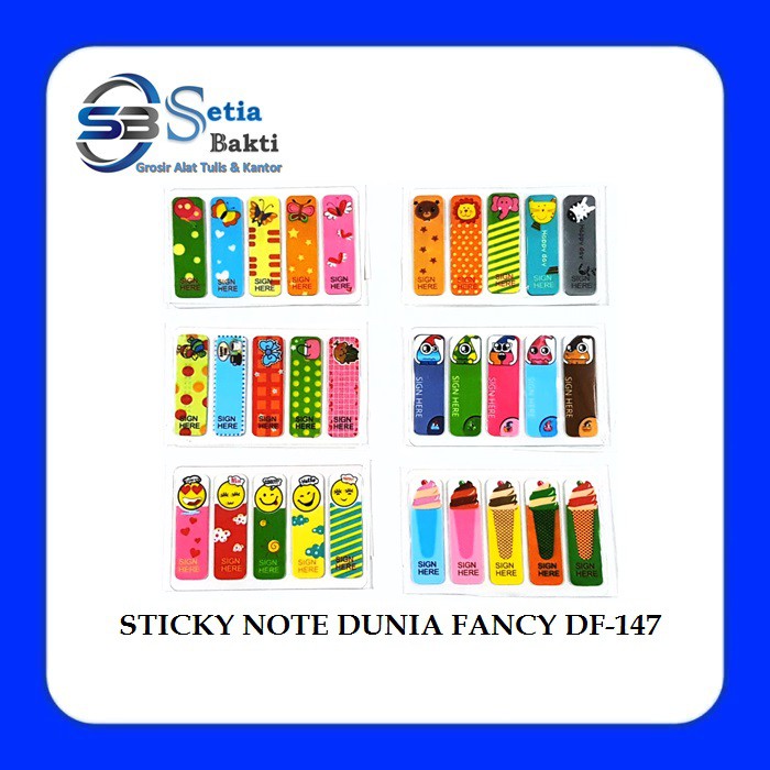 

Sticky Note Dunia Fancy DF-147 Sign Here - 1 Pack